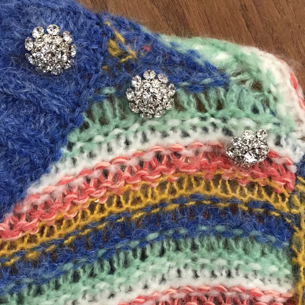 Nwot Leandra Medine X Mango Striped Sweater! - image 3